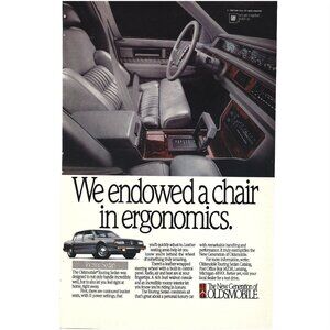 New Generation of Oldsmobile Touring Sedan 1980s Vintage Print Ad
